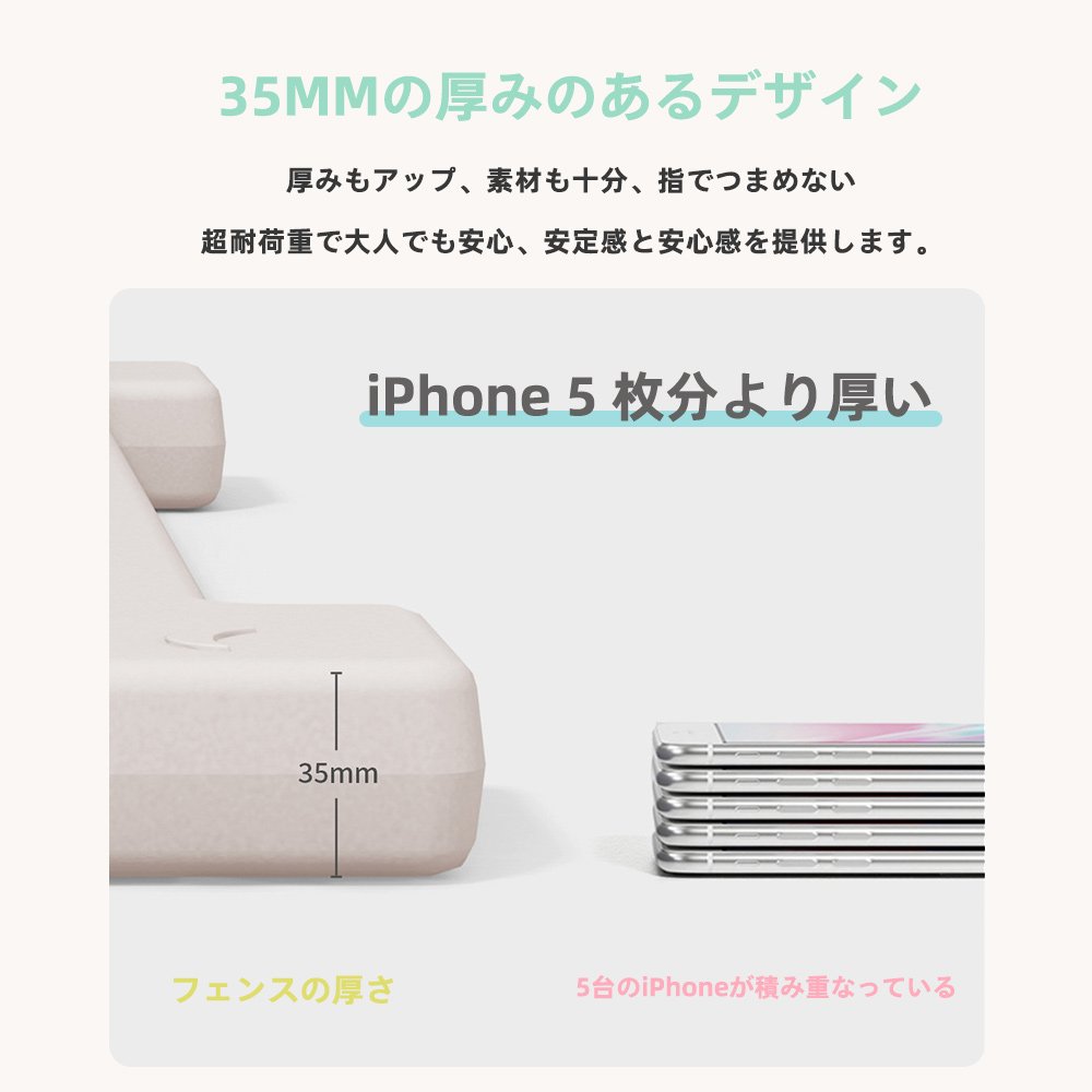 ベビーサークル ハイタイプ 滑り止め付 簡単組立 子供 ドア 扉 プレイペン 赤ちゃん 大きい 長方形 - Imagem 6